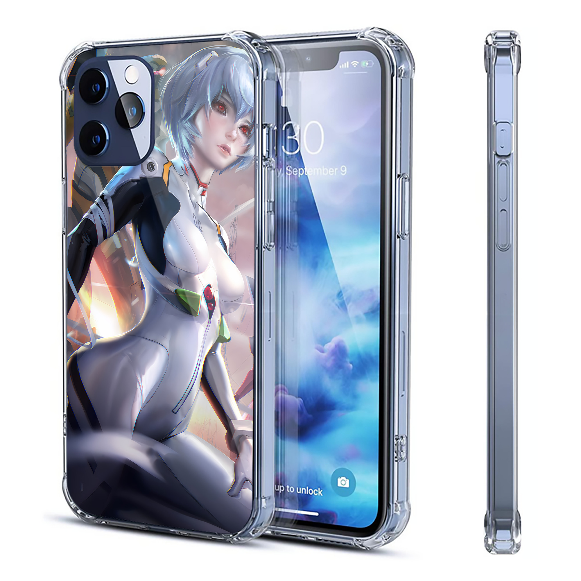 （画像用） EVA 新世紀エヴァンゲリオン 【iPhone 12シリーズ対応】透明スマホケース（クリアソフトケース）